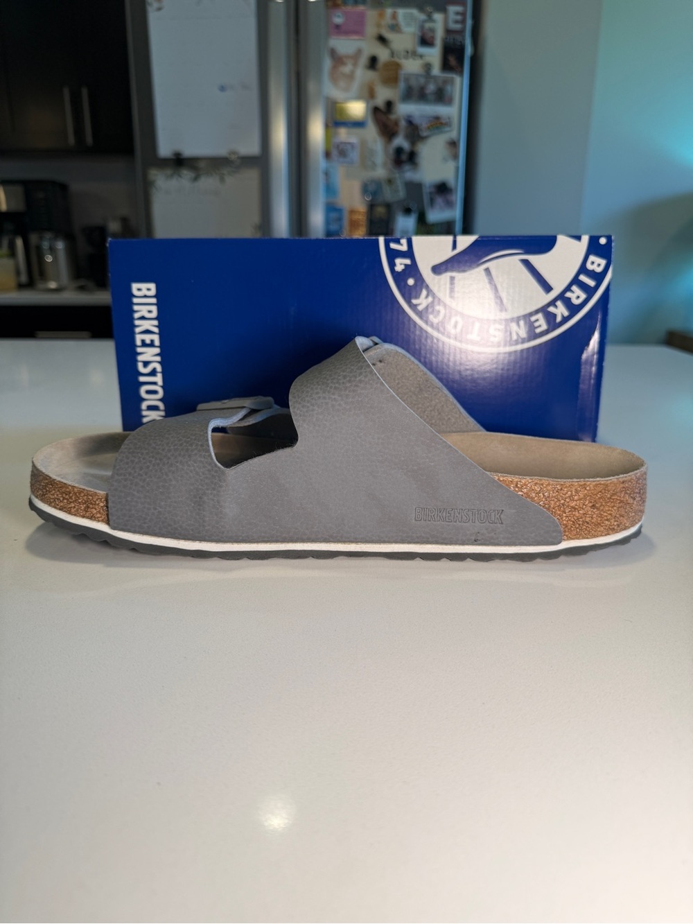 BIRKENSTOCK - Arizona BS Sandal in Desert Soil Grey - Men’s Size 12/45 - Picture 6 of 14